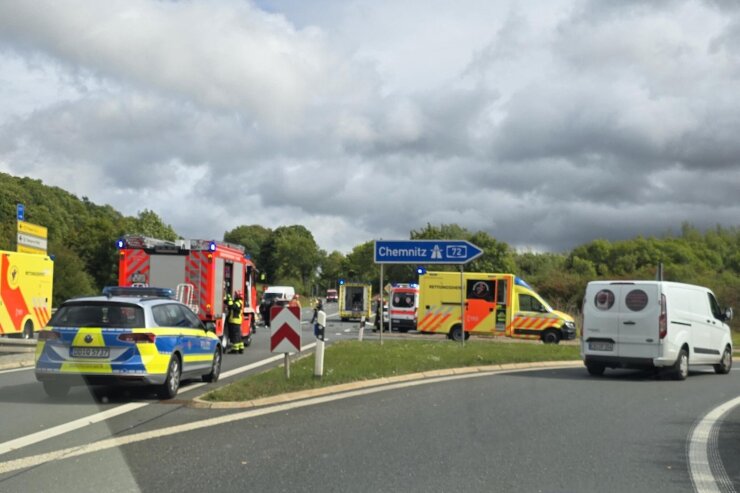A 72: Verkehr an der Anschlussstelle Plauen-Ost rollt wieder
